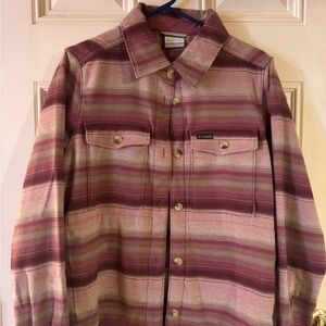 Columbia Plaid Shirt in Pink and Brown